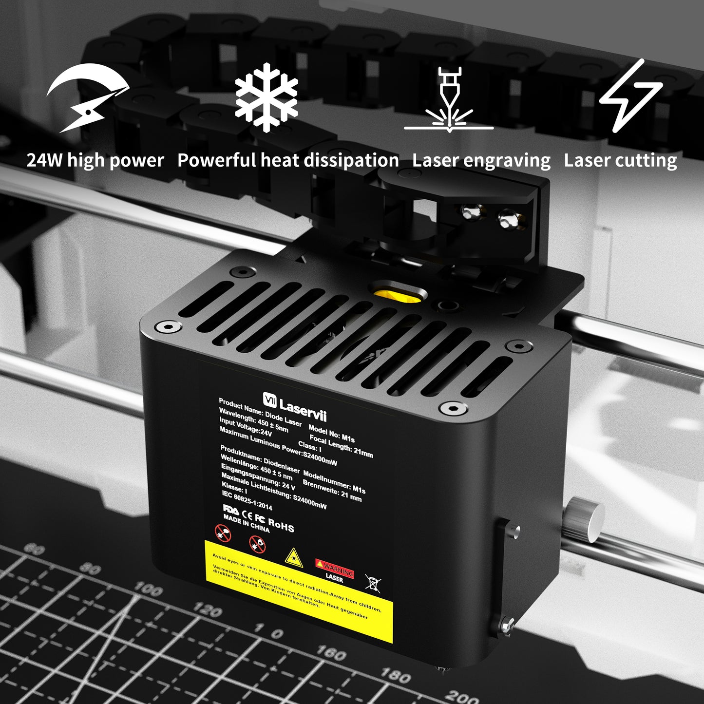 Laservii M1s Laser Engraver 24W Laser Kit