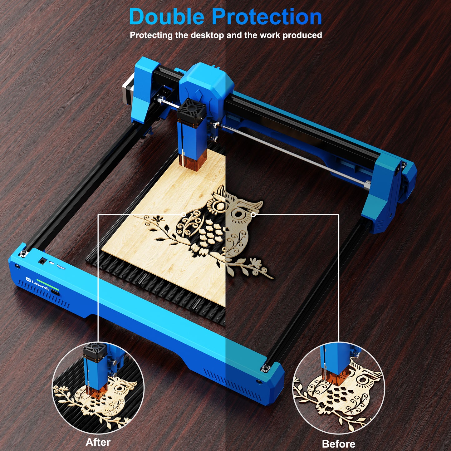 Laservii Aluminum Laser Cutting Honeycomb Workbench Table