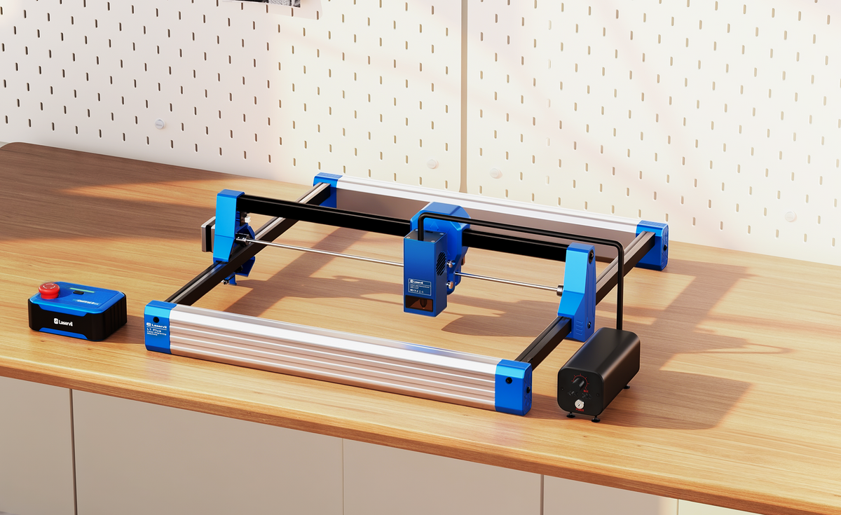 Experience smooth, stable, and highly accurate movements, Connecting an external air pump enables the use of compressed air to assist in cutting, thereby achieving superior cutting and engraving results.guaranteeing consistent engraving results every time.