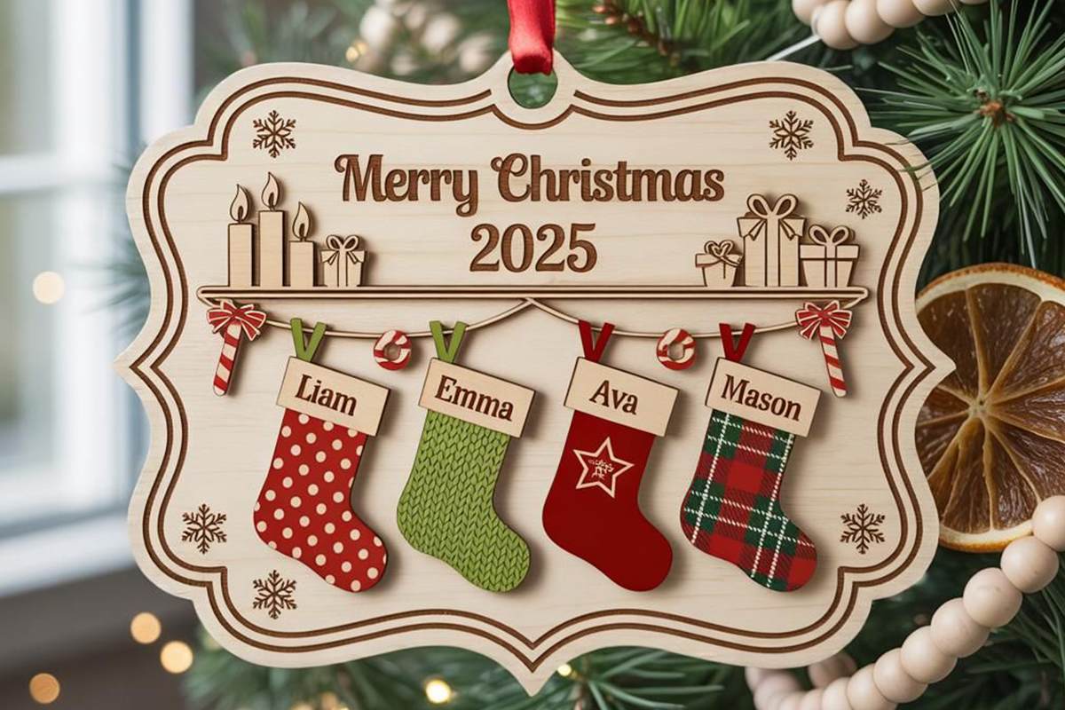 Wooden Christmas Omaments