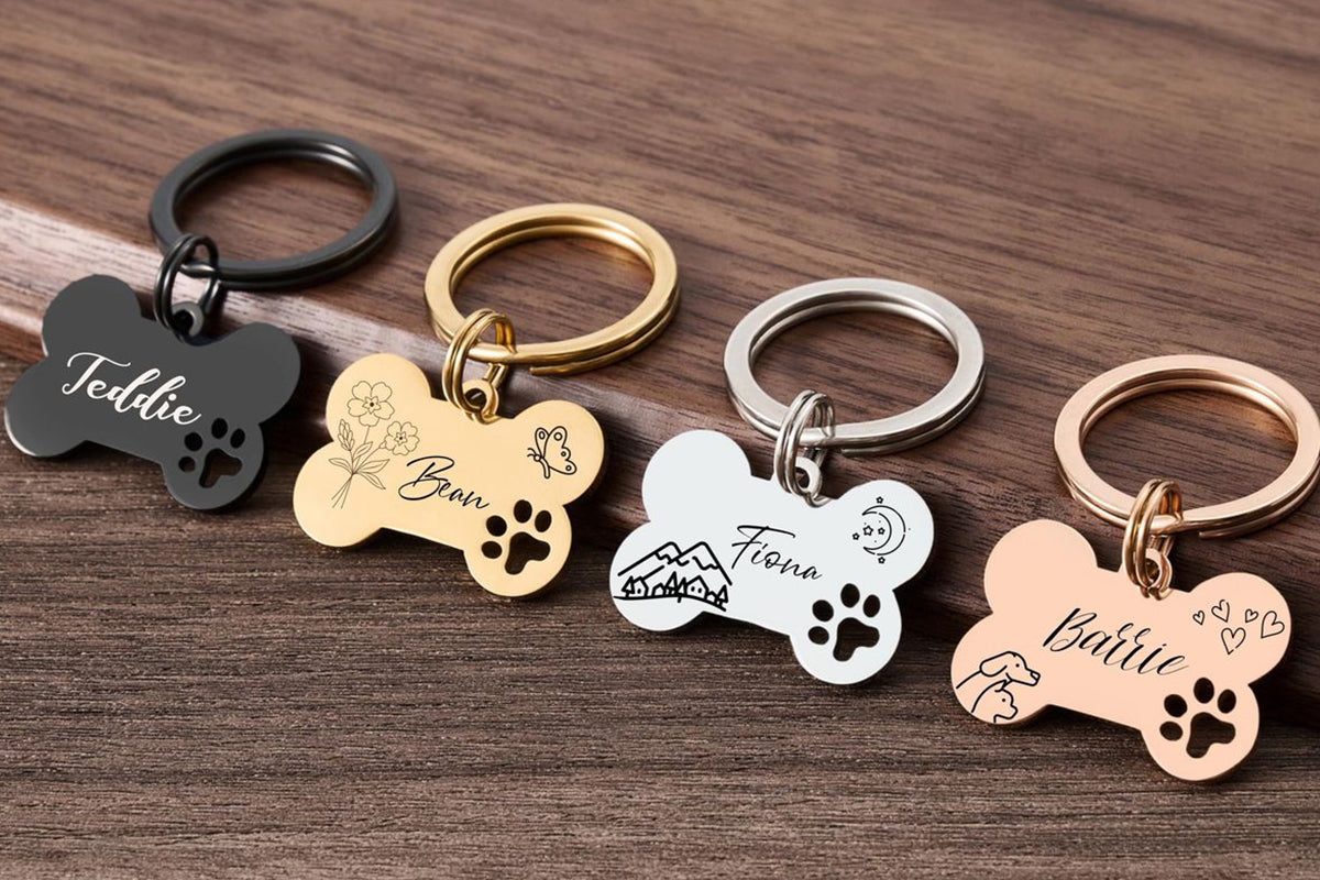 Lacquered Metal Dog Tag