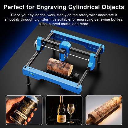 laser cutter with rotary attachment