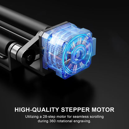 laser engraving machine with rotary attachment