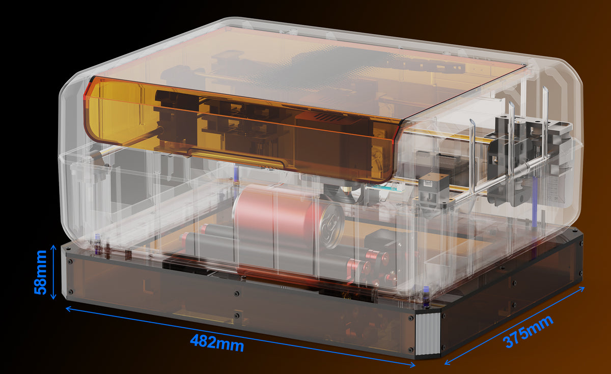 Install height-extension columns to effortlessly create space for taller cylindrical objects or large-scale pieces, effectively preventing collision risks and enabling more comfortable carving of tall objects.