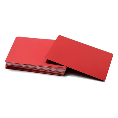 Laservii 100 Pcs Metal Business Card 0.2mm Thickness Aluminum Alloy Blanks Card